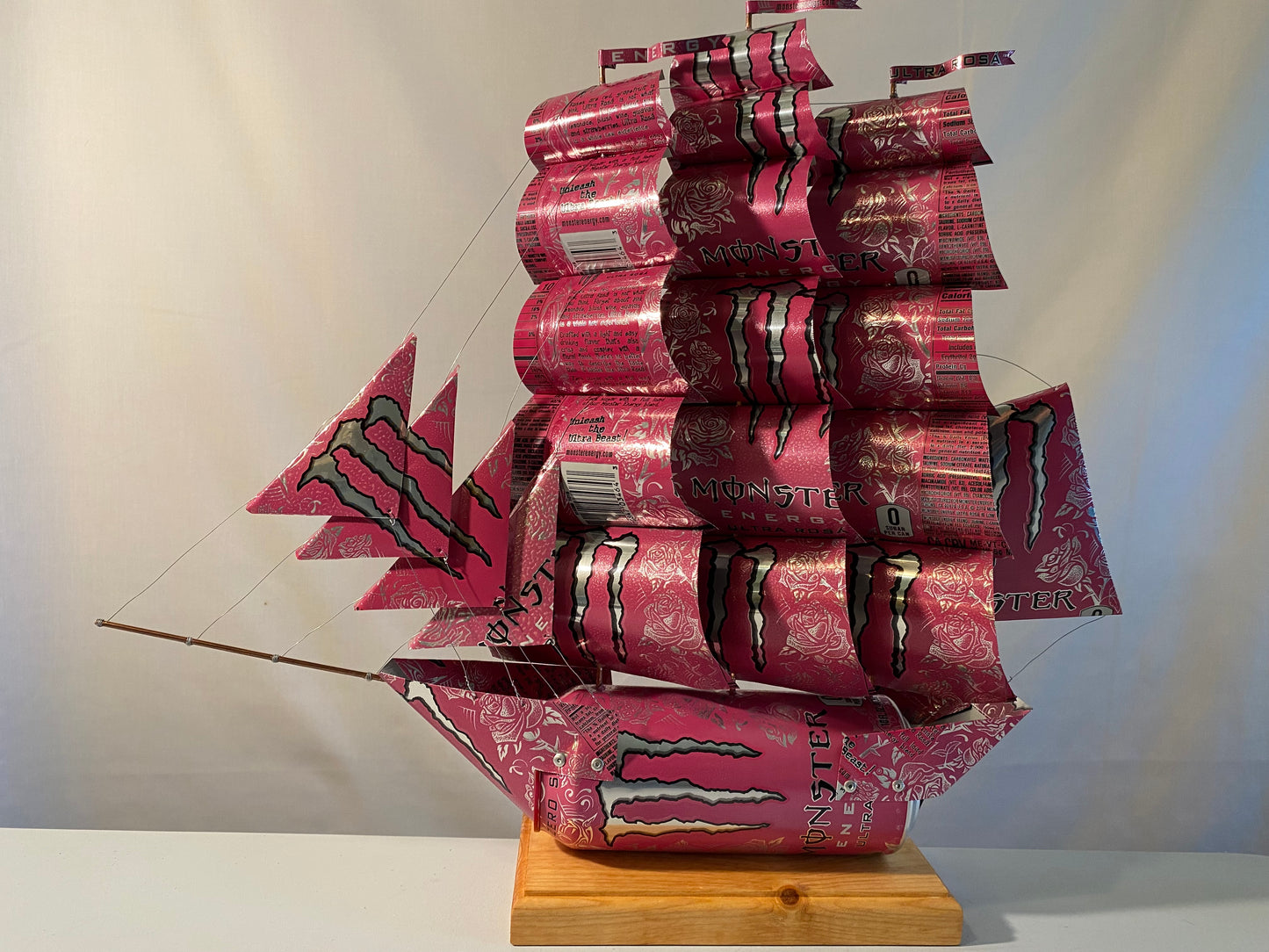 Monster Ultra Rosa Energy Drink Can Ship