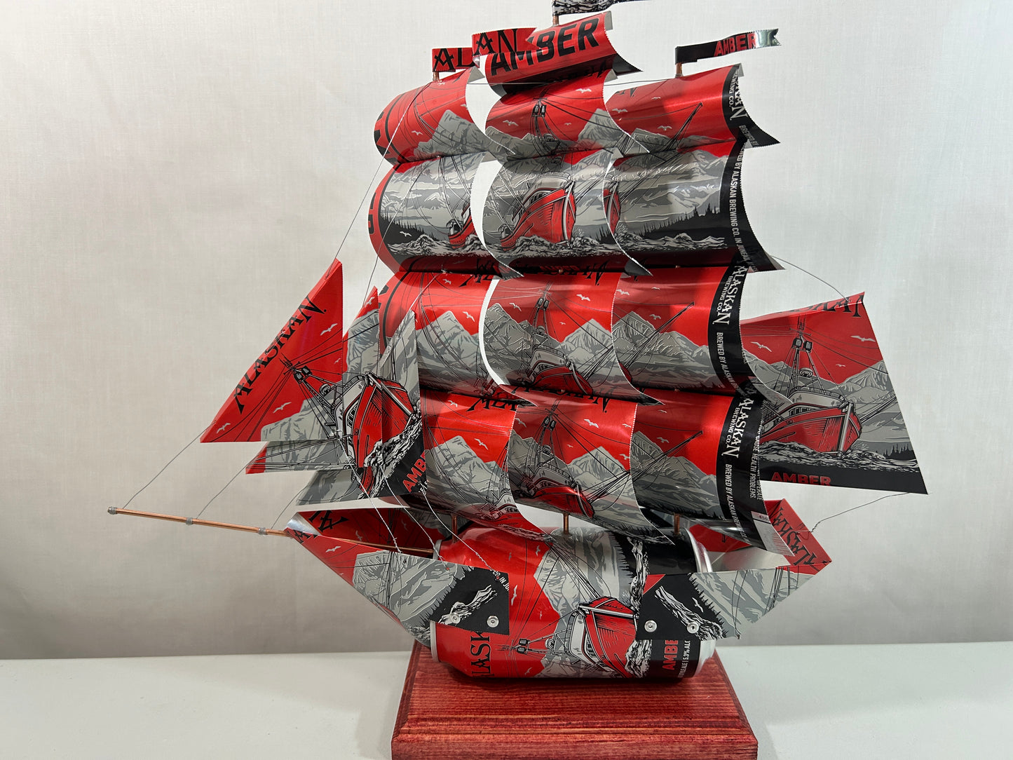 Alaskan Amber Beer Can Ship