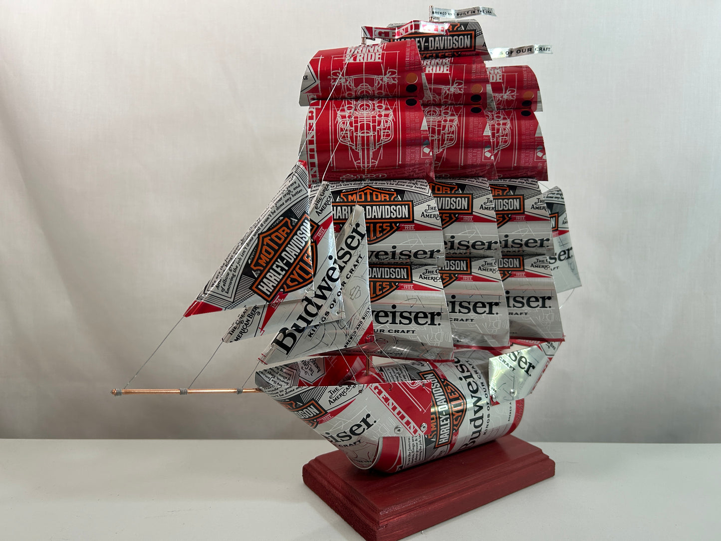 Anheuser Busch Budweiser Harley-Davidson Beer Can Ship
