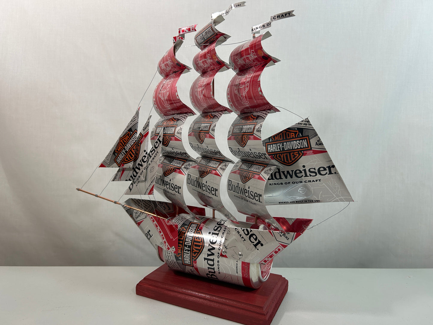 Anheuser Busch Budweiser Harley-Davidson Beer Can Ship