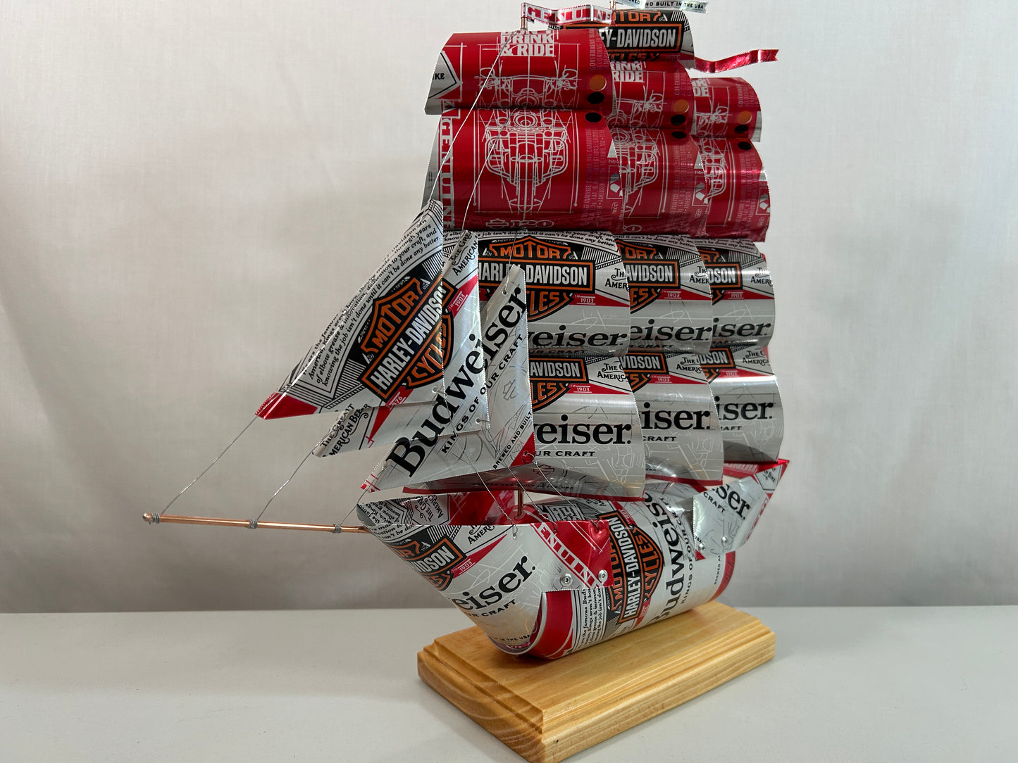Anheuser Busch Budweiser Harley-Davidson Beer Can Ship