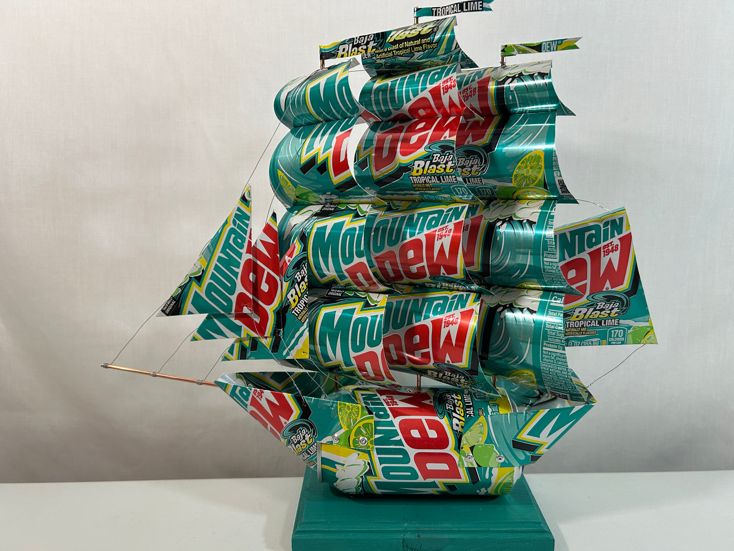 Mountain Dew Baja Blast Soda Can Ship