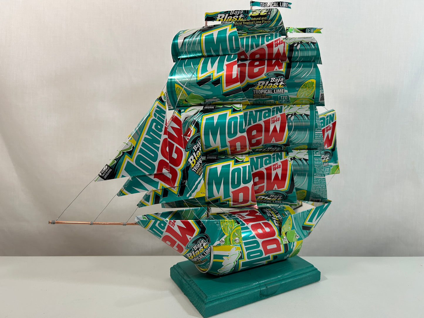 Mountain Dew Baja Blast Soda Can Ship