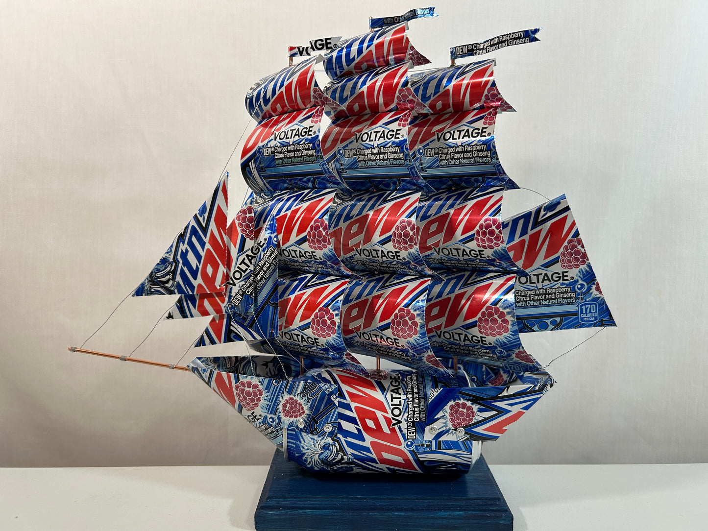 Mountain Dew Voltage Soda Can Ship