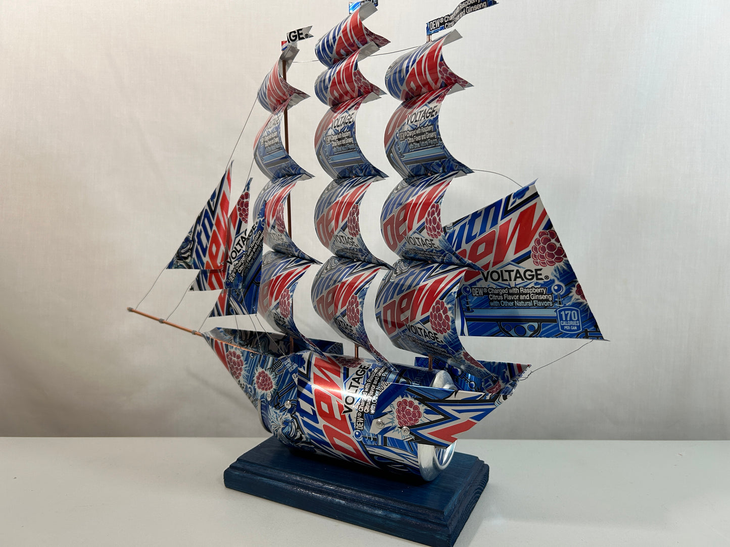 Mountain Dew Voltage Soda Can Ship