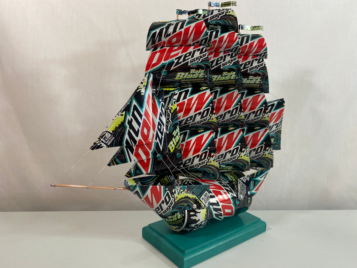 Mountain Dew Baja Blast Zero Sugar Soda Can Ship