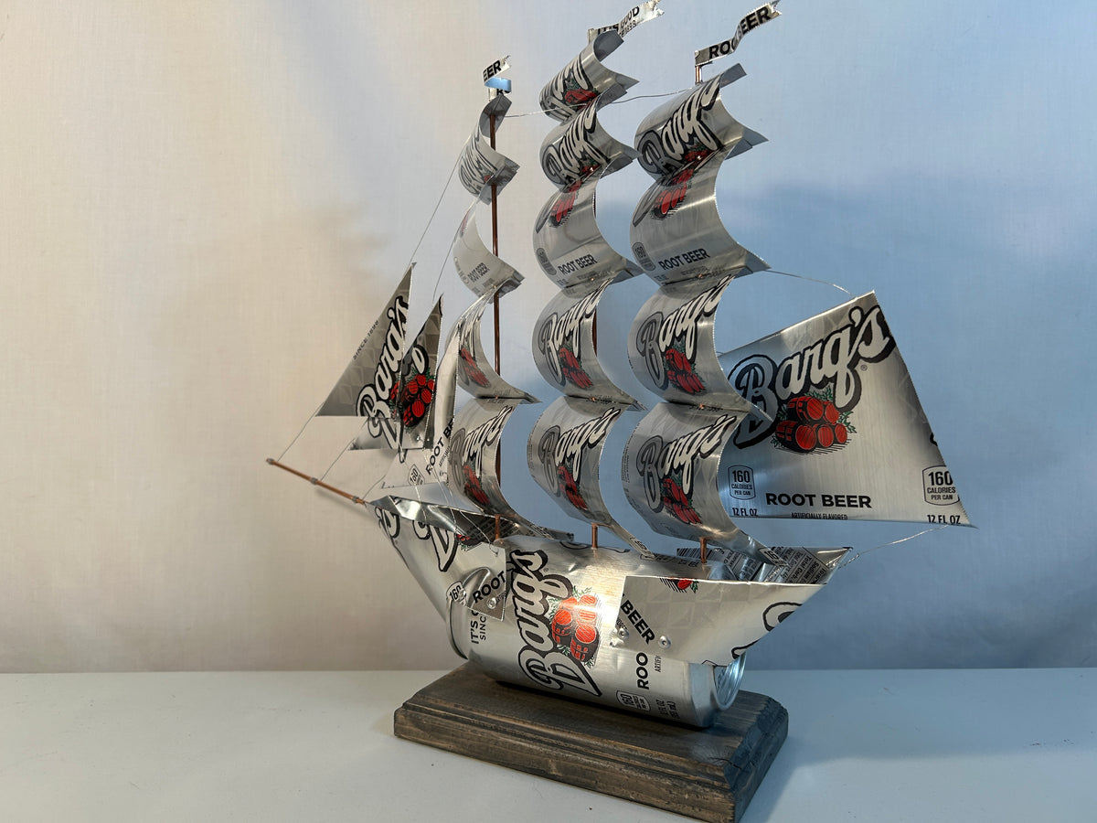 Barq's Root Beer Soda Can Ship