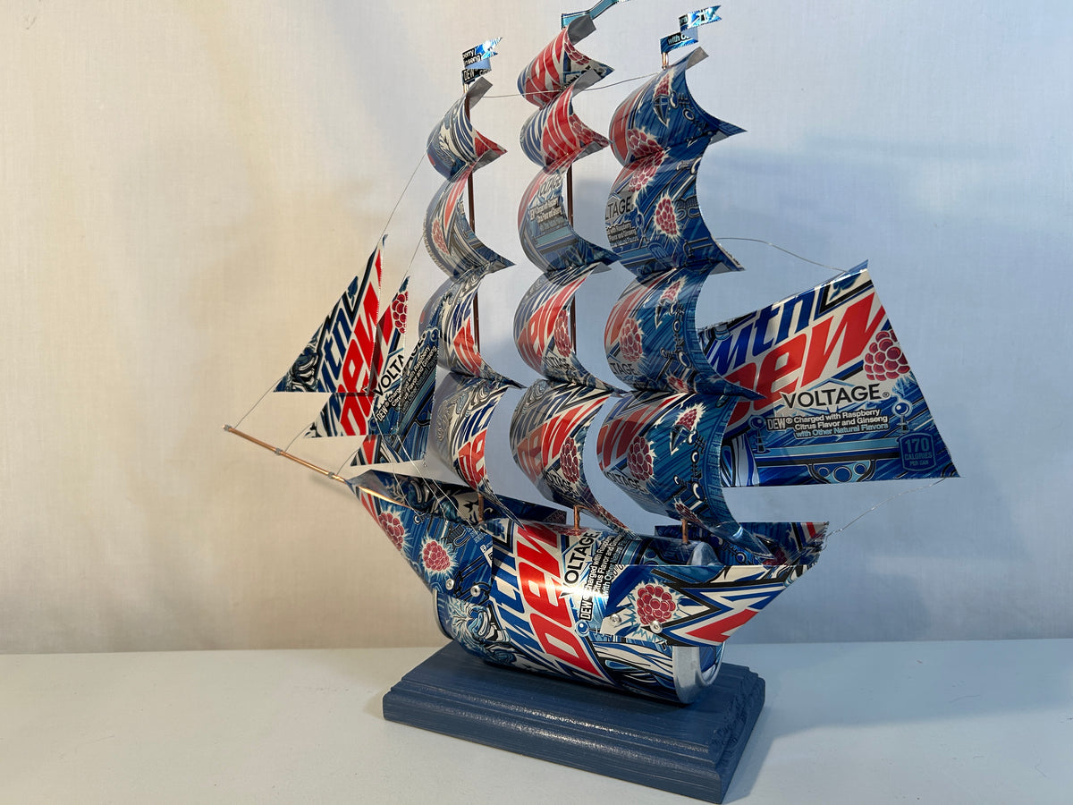 Mountain Dew Voltage Soda Can Ship