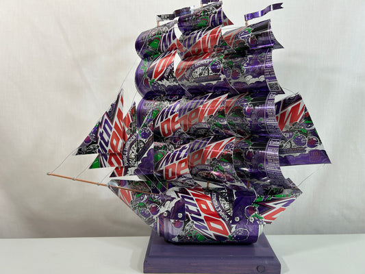 Mountain Dew Purple Thunder Soda Can Ship