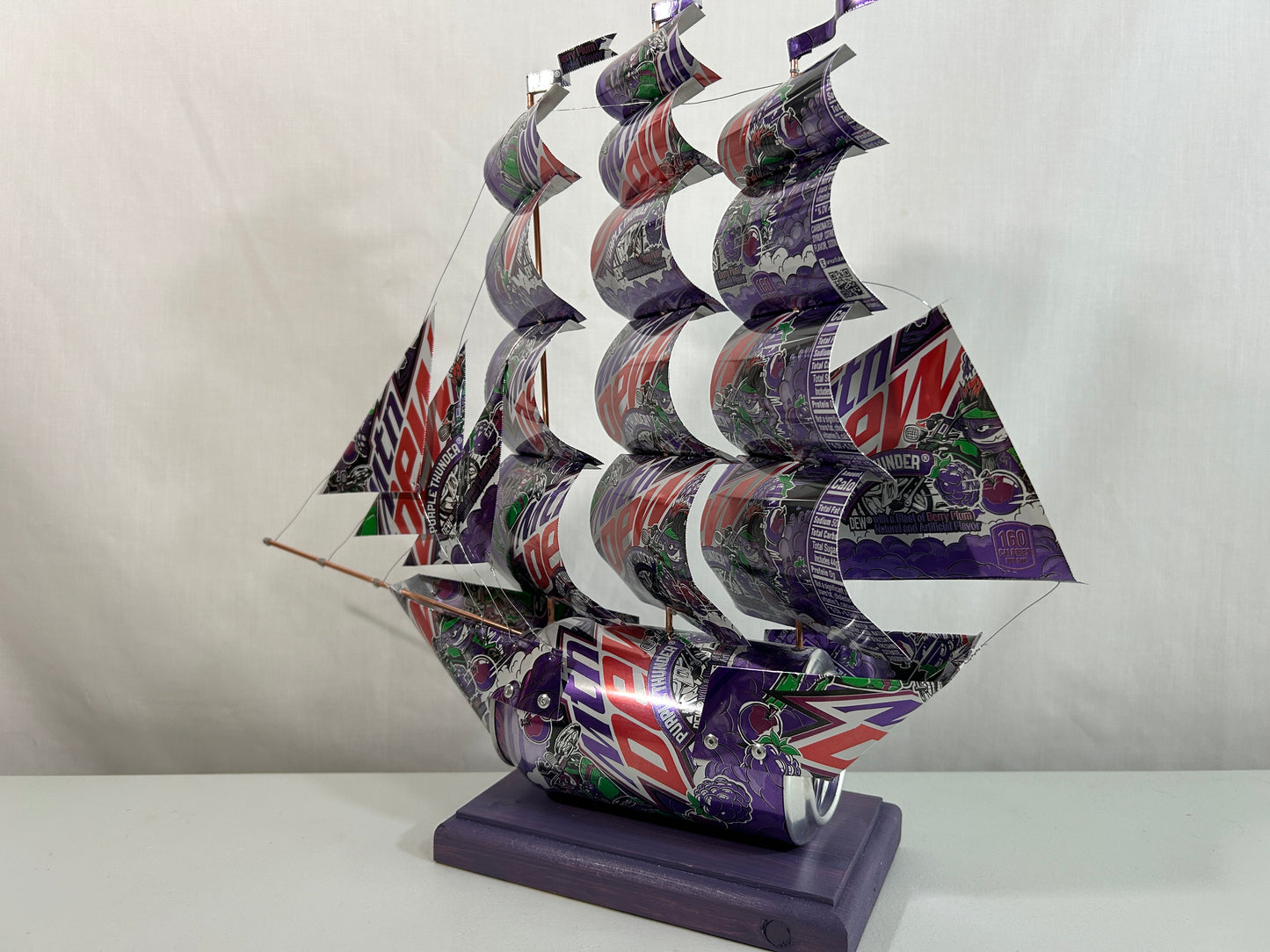 Mountain Dew Purple Thunder Soda Can Ship