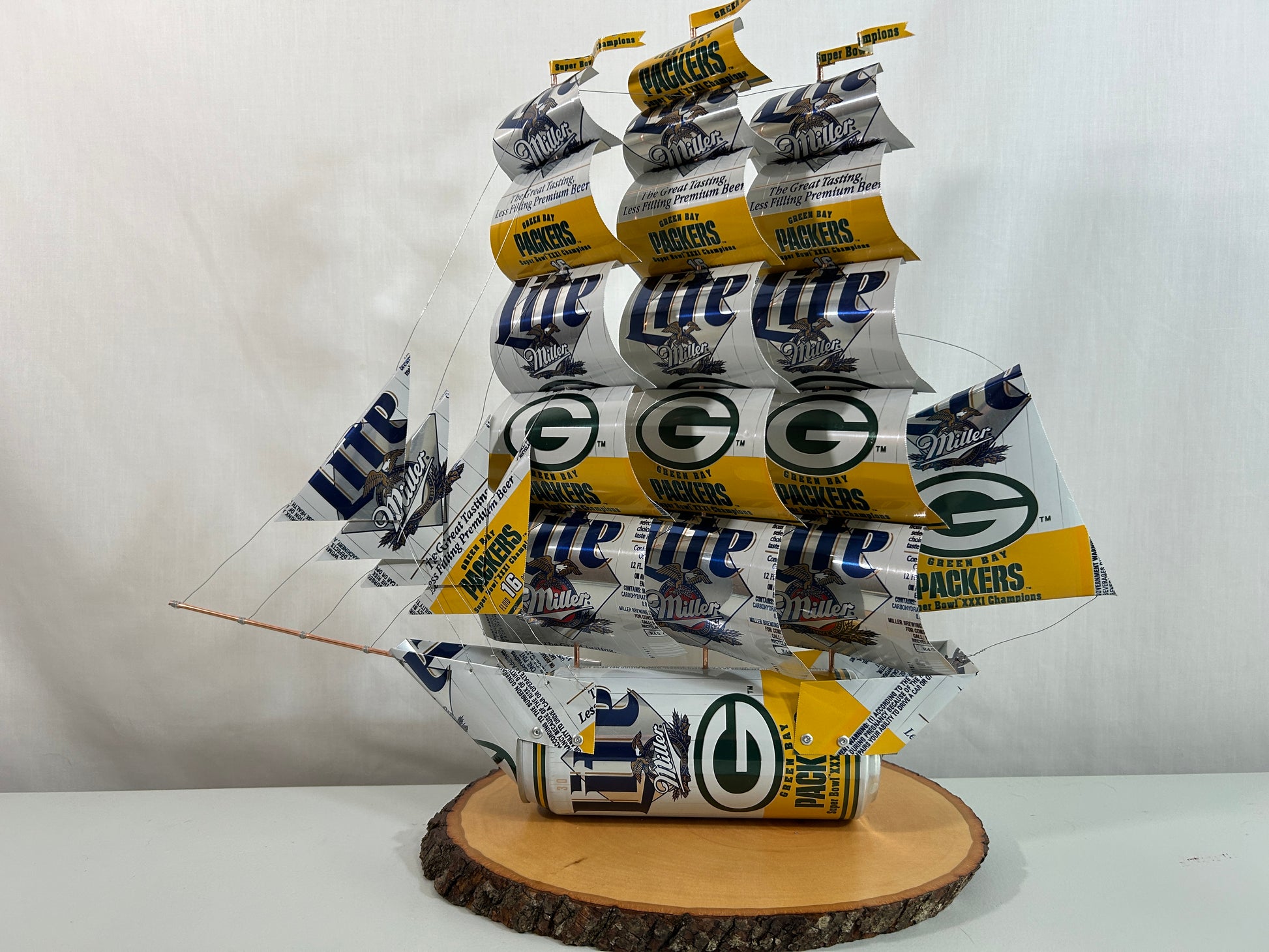 Green Bay Packers Super Bowl XXXI Beer Can Ship