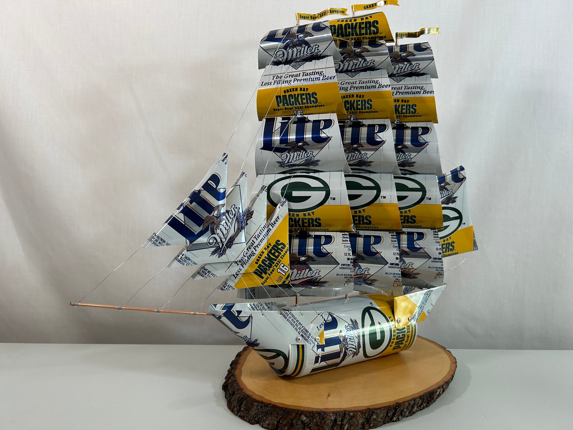 Green Bay Packers Super Bowl XXXI Beer Can Ship