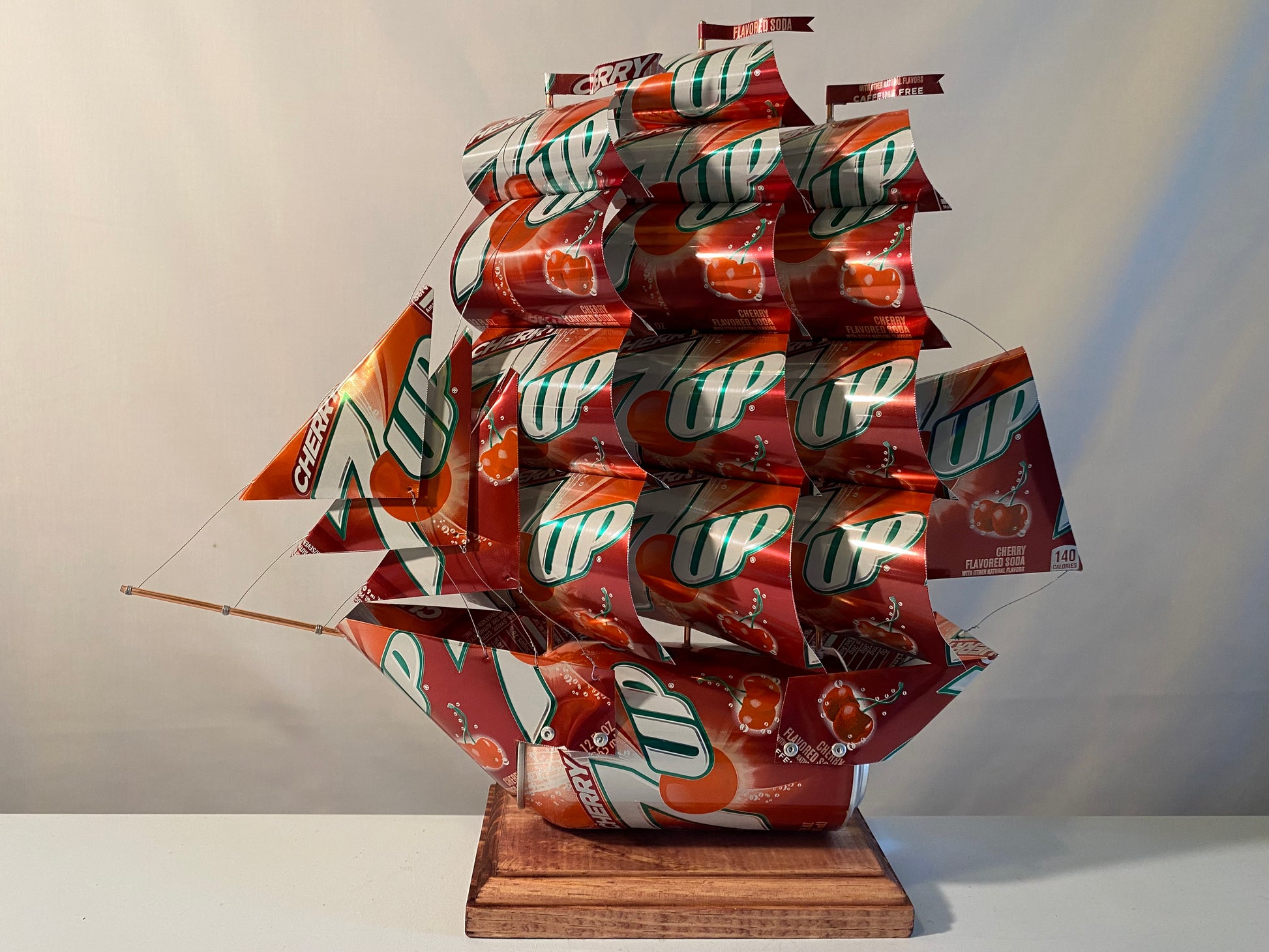 7UP Cherry Soda Can Ship