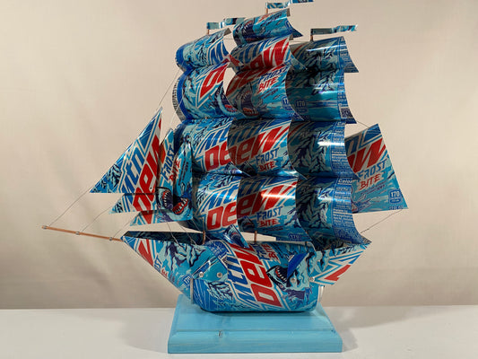 Mountain Dew Frost Bite Soda Can Ship