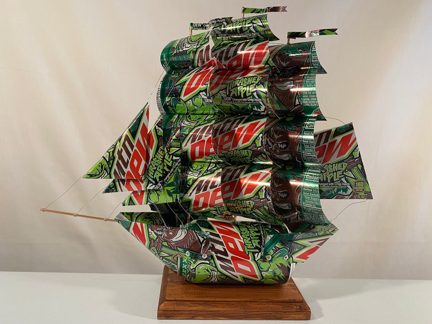 Mountain Dew Thrashed Apple Soda Can Ship