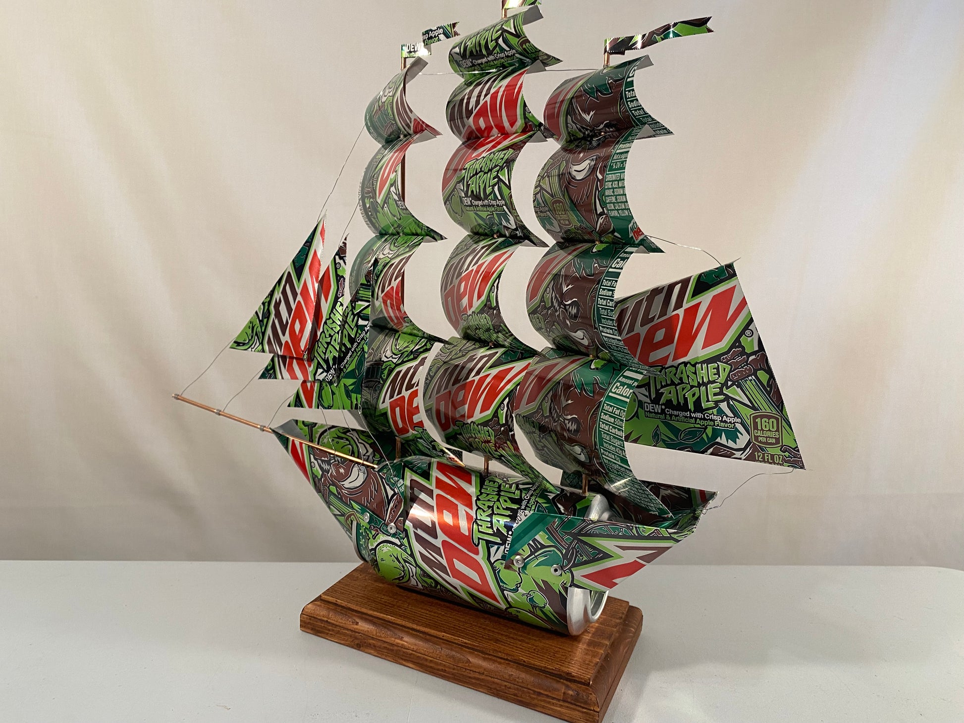 Mountain Dew Thrashed Apple Soda Can Ship