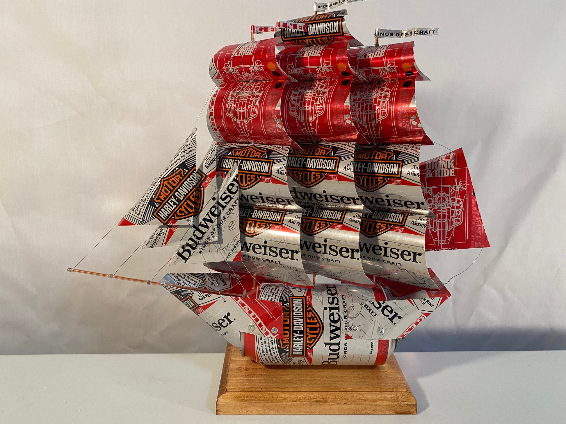 Budweiser Harley-Davidson Beer Can Ship