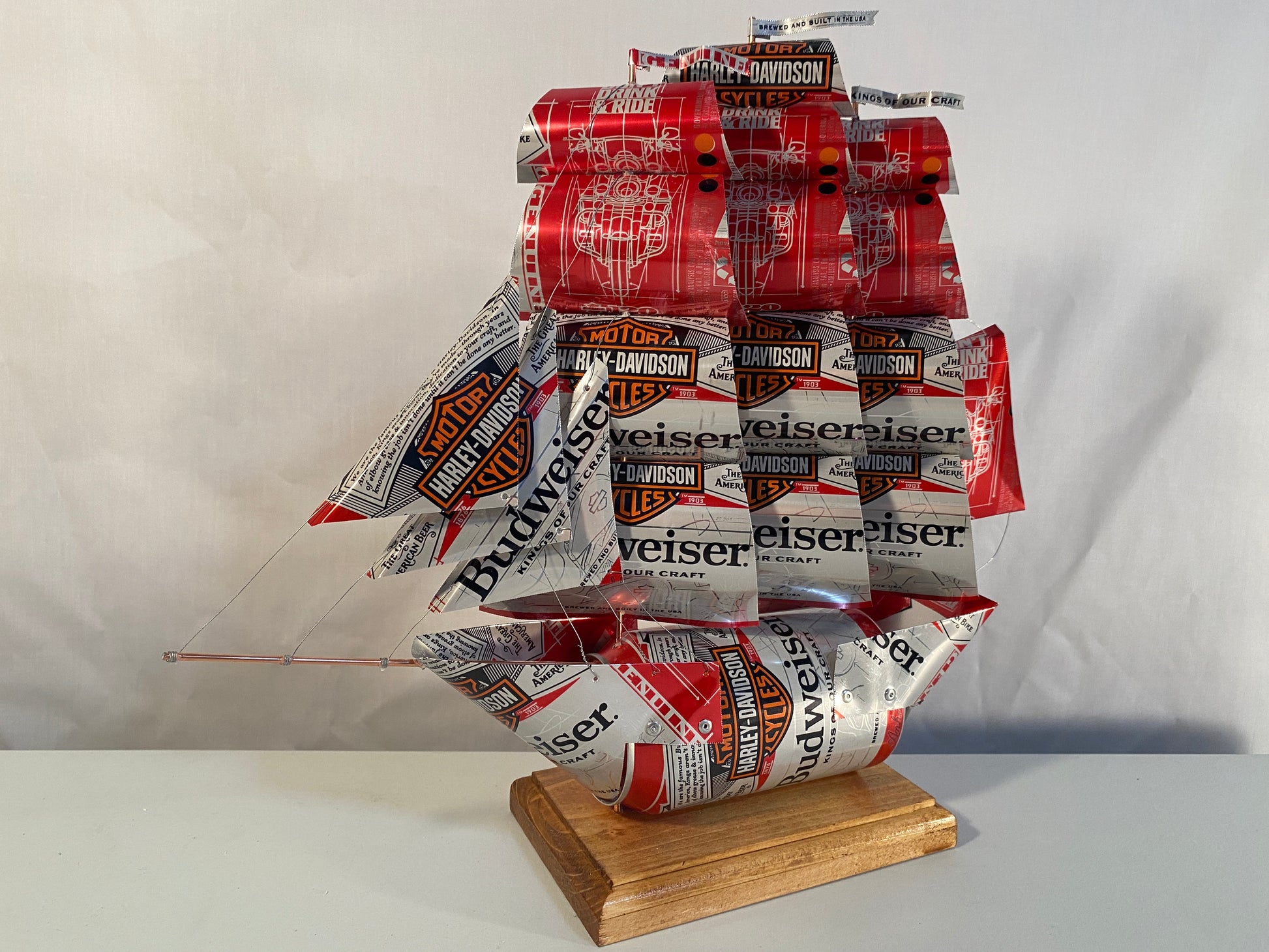 Budweiser Harley-Davidson Beer Can Ship