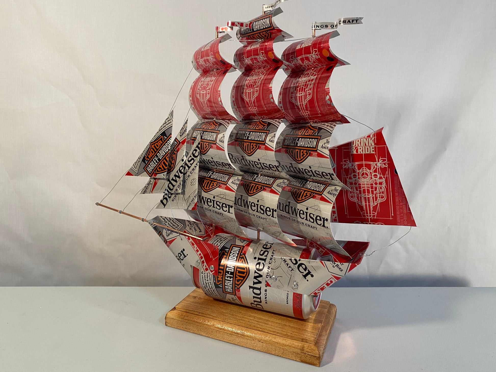 Budweiser Harley-Davidson Beer Can Ship