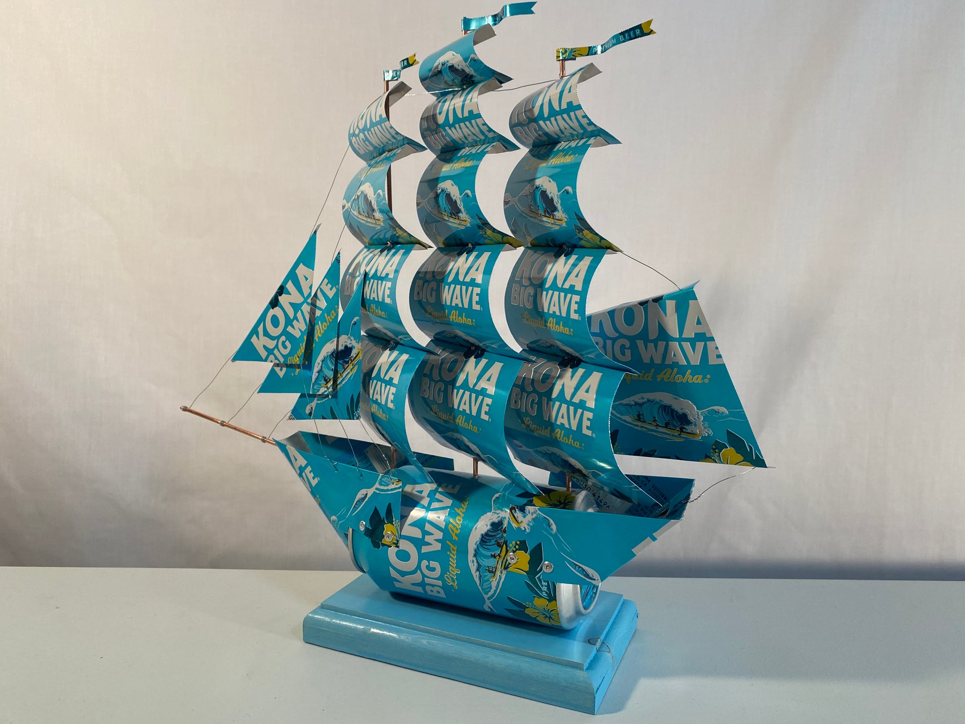 Kona Brewing Co Big Wave Golden Ale Beer Can Ship