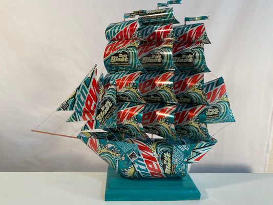 Mountain Dew Baja Blast Soda Can Ship