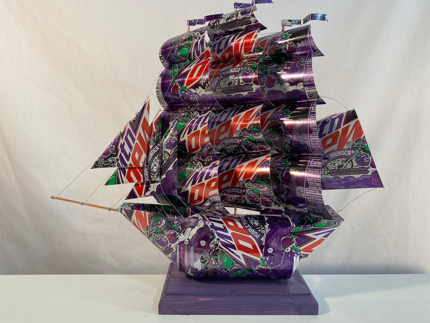 Mountain Dew Purple Thunder Soda Can Ship