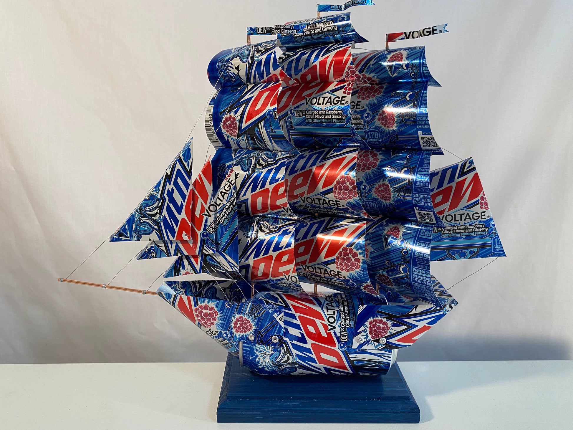 Mountain Dew Voltage Soda Can Ship