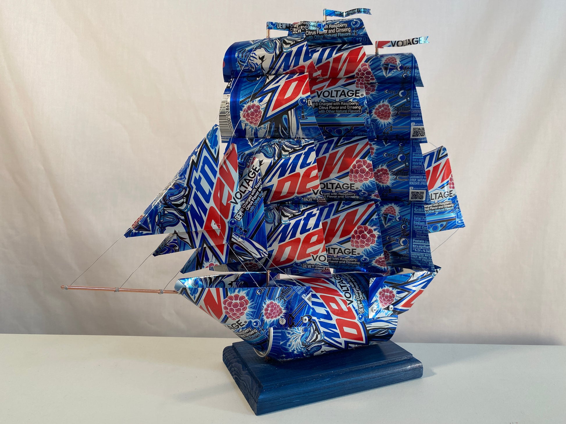 Mountain Dew Voltage Soda Can Ship