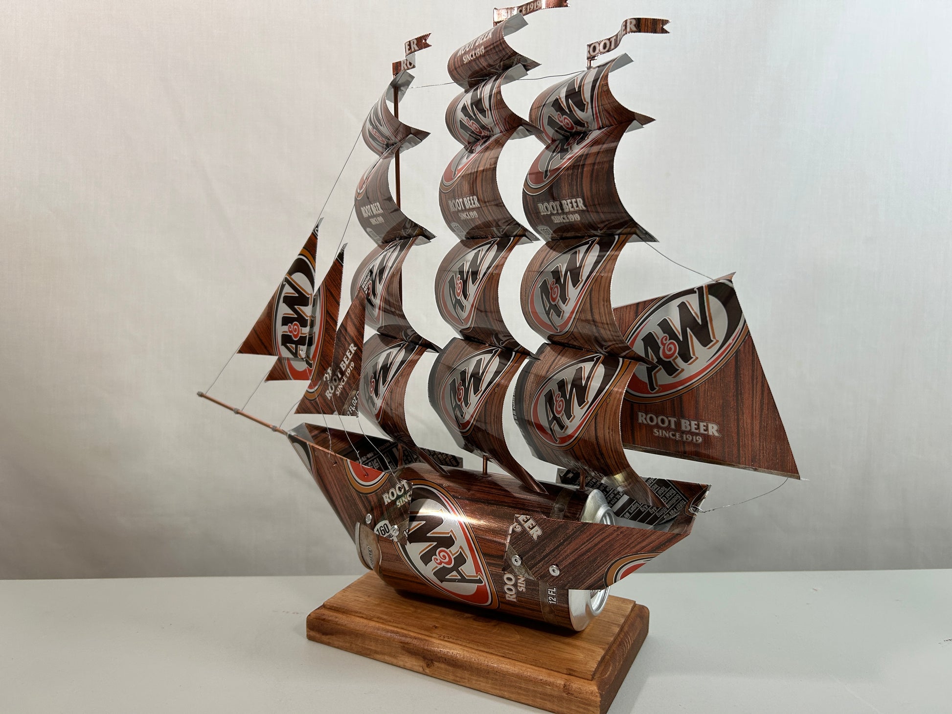 A&W Root Beer Soda Can Ship