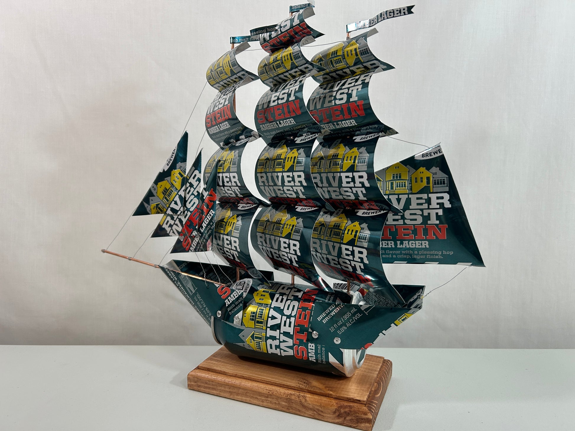 Lakefront Brewery River West Stein Beer Can Ship