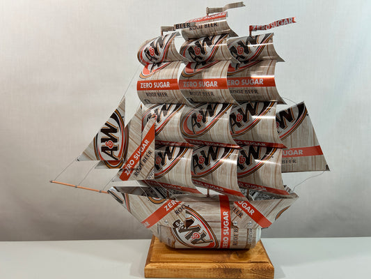A&W Root Beer Zero Sugar Soda Can Ship