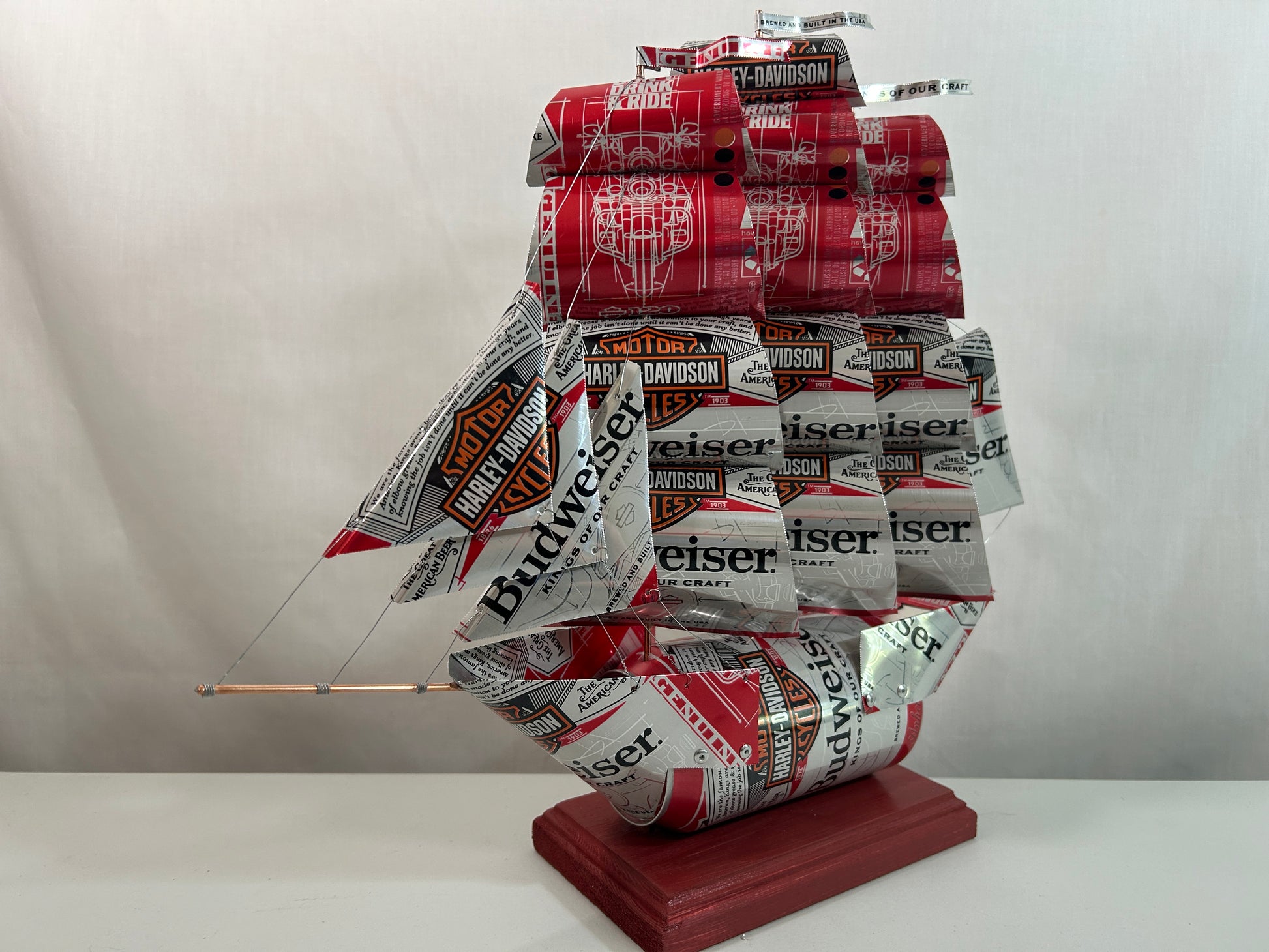 Anheuser Busch Budweiser Harley-Davidson Beer Can Ship