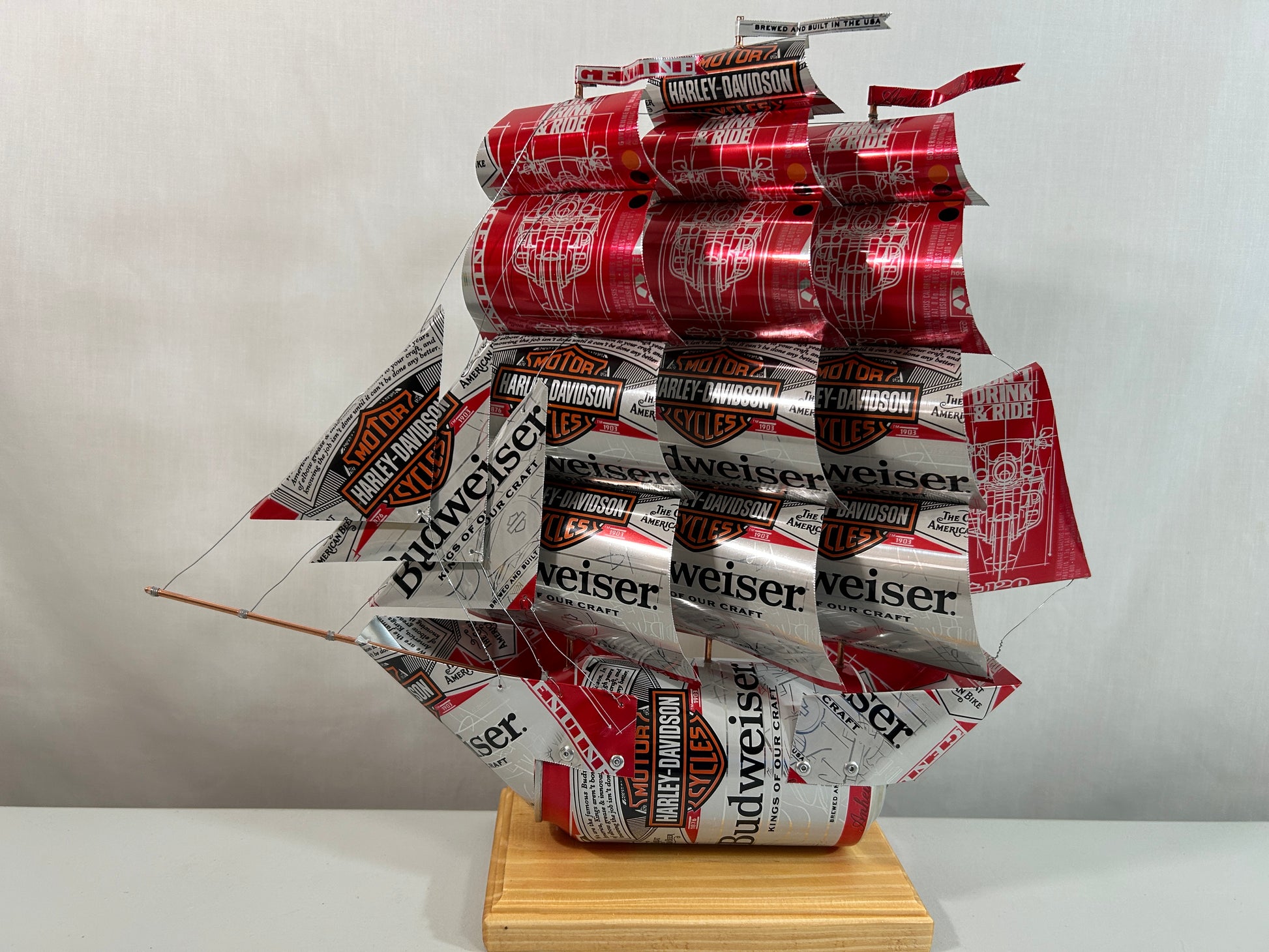 Anheuser Busch Budweiser Harley-Davidson Beer Can Ship