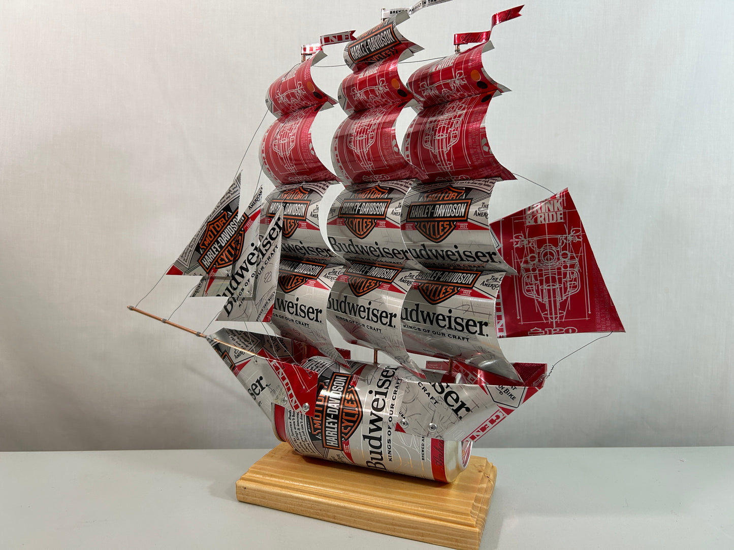 Anheuser Busch Budweiser Harley-Davidson Beer Can Ship