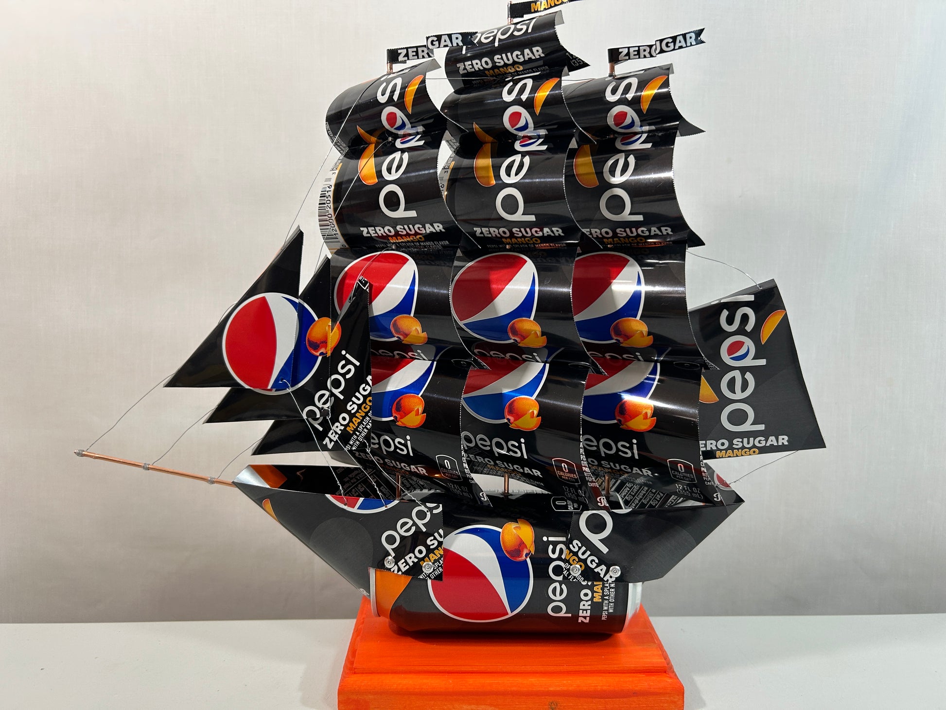 Pepsi Mango Zero Sugar Soda Can Ship