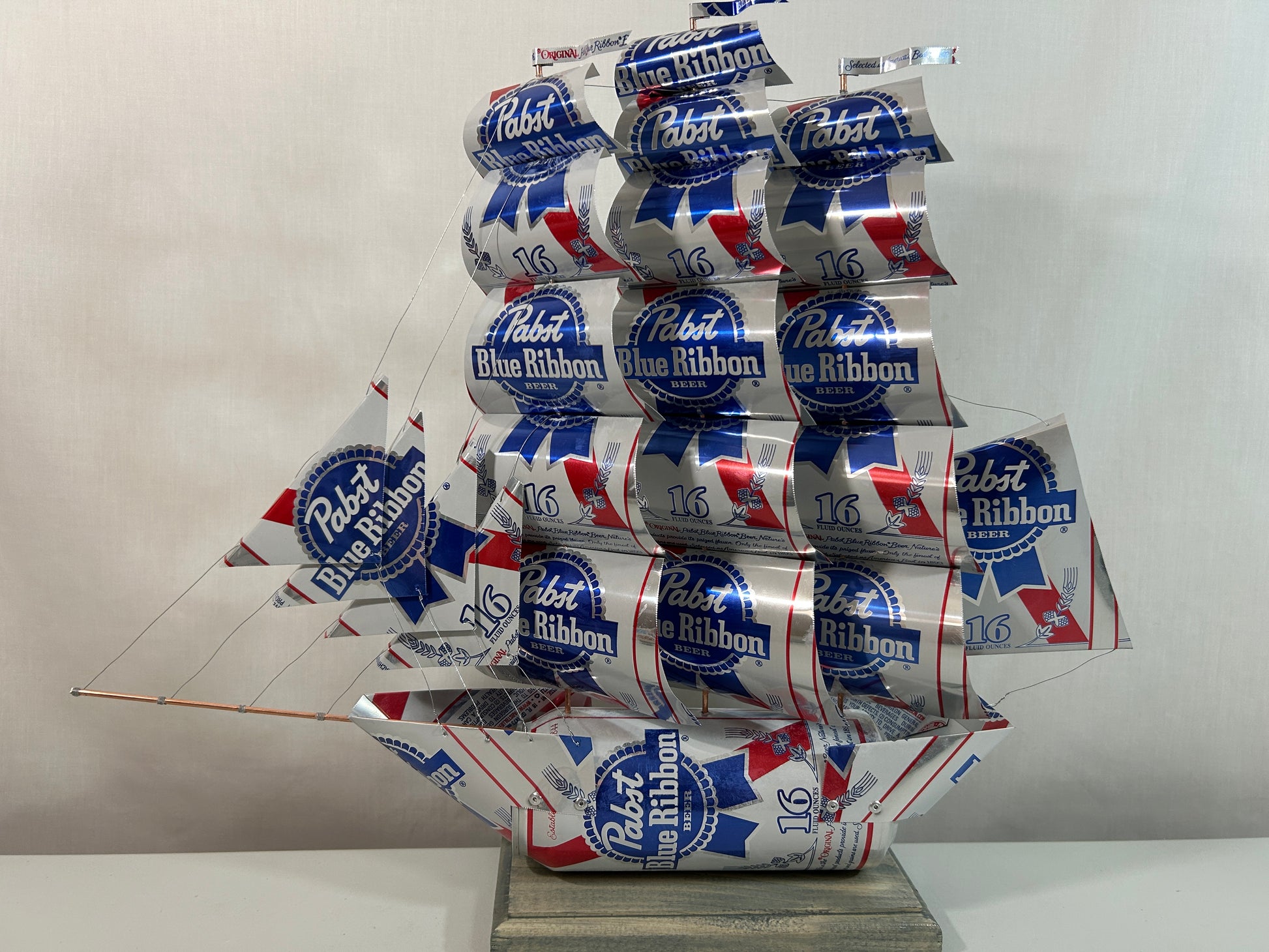 Pabst Blue Ribbon Beer Can Ship 16oz