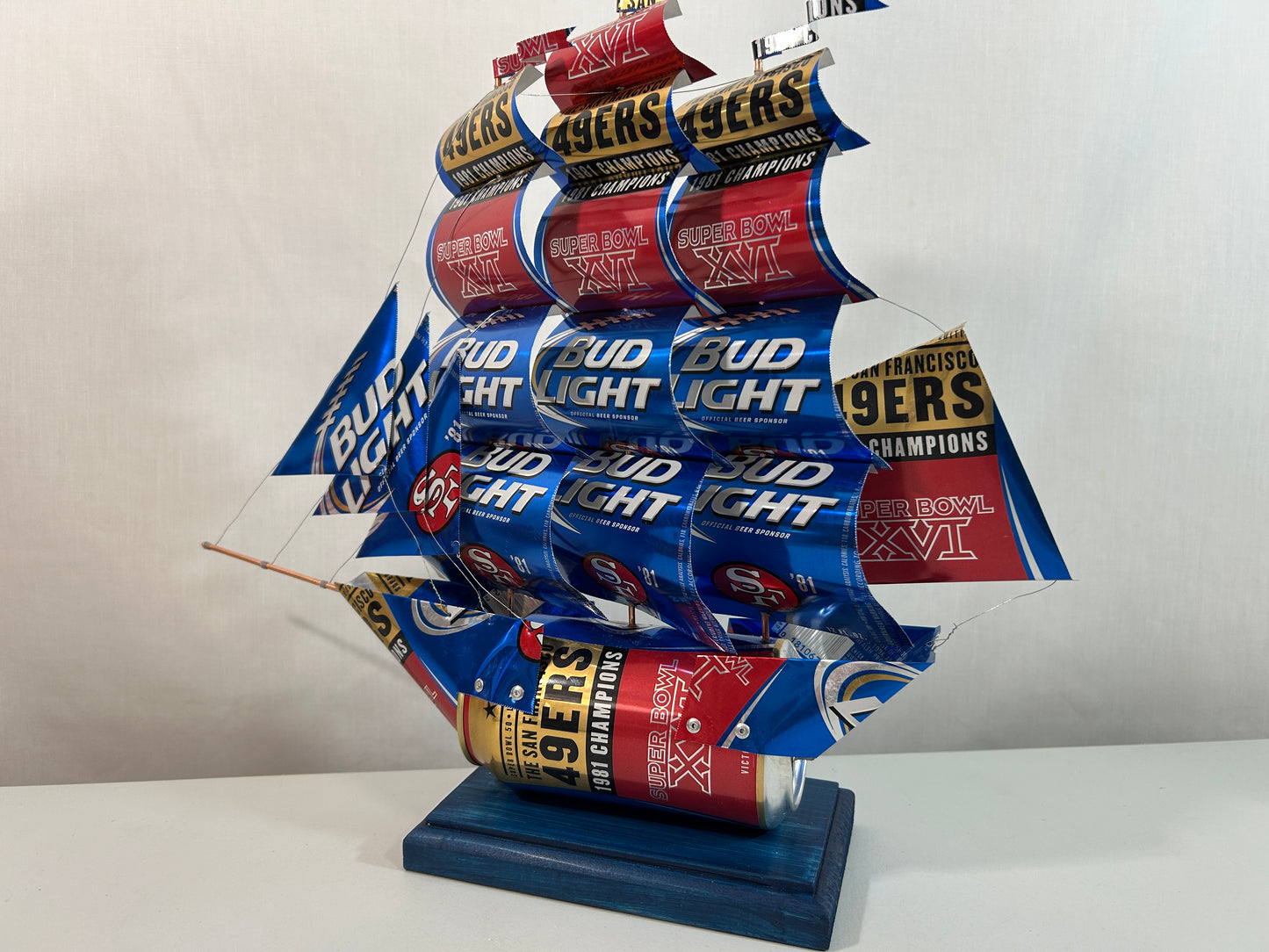 San Francisco 49ers 1981 Champions Super Bowl XVI Beer Can Ship