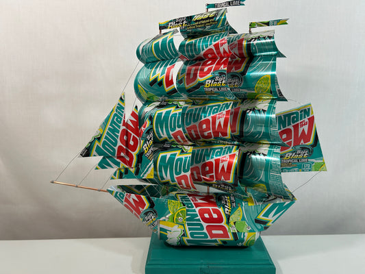 Mountain Dew Baja Blast Soda Can Ship