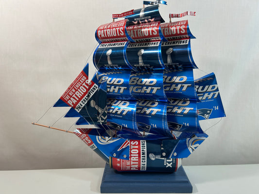 New England Patriots 2014 Champions Super Bowl XLIX Beer Can Ship