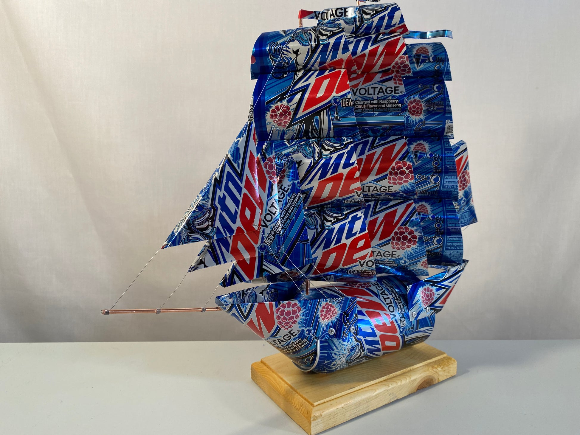 Mountain Dew Voltage Soda Can Ship