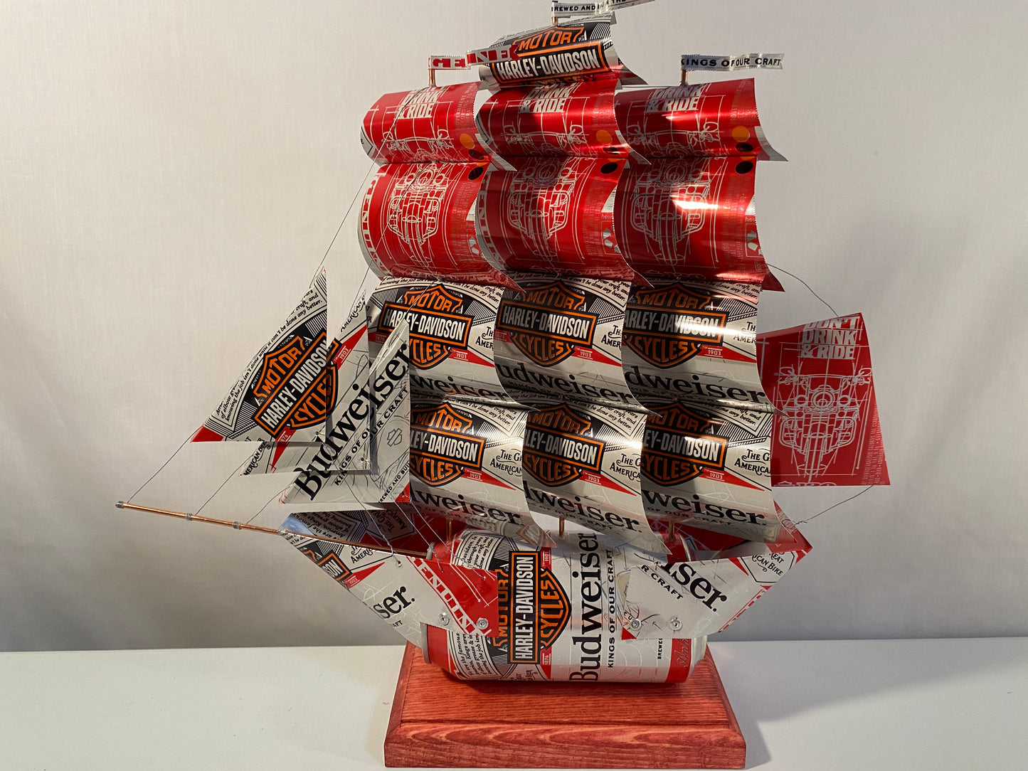 Budweiser Harley-Davidson Beer Can Ship