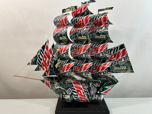 Mountain Dew Baja Blast Zero Sugar Soda Can Ship