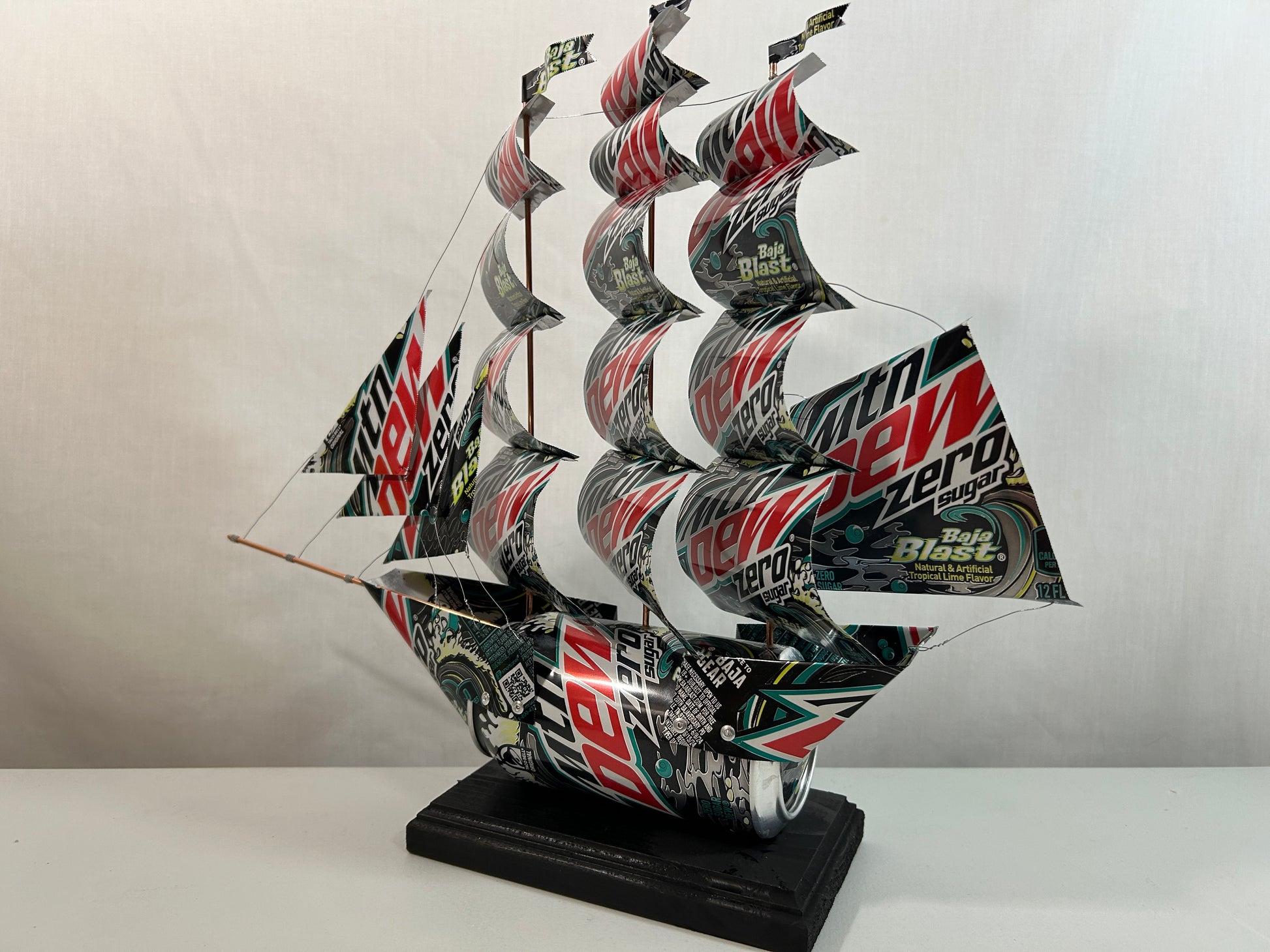Mountain Dew Baja Blast Zero Sugar Soda Can Ship