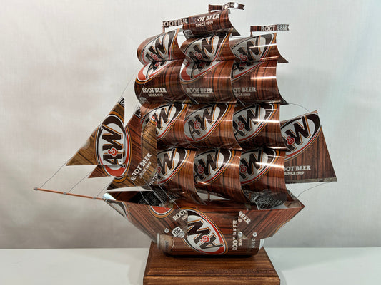 A&W Root Beer Soda Can Ship