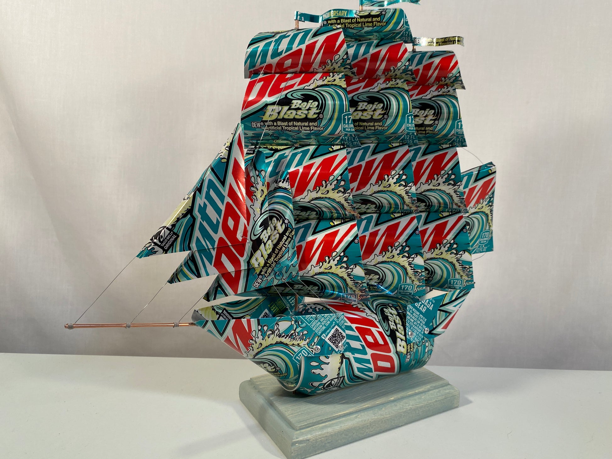 Mountain Dew Baja Blast Soda Can Ship