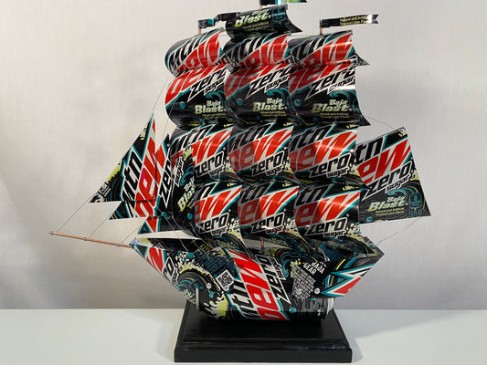 Mountain Dew Baja Blast Zero Sugar Soda Can Ship