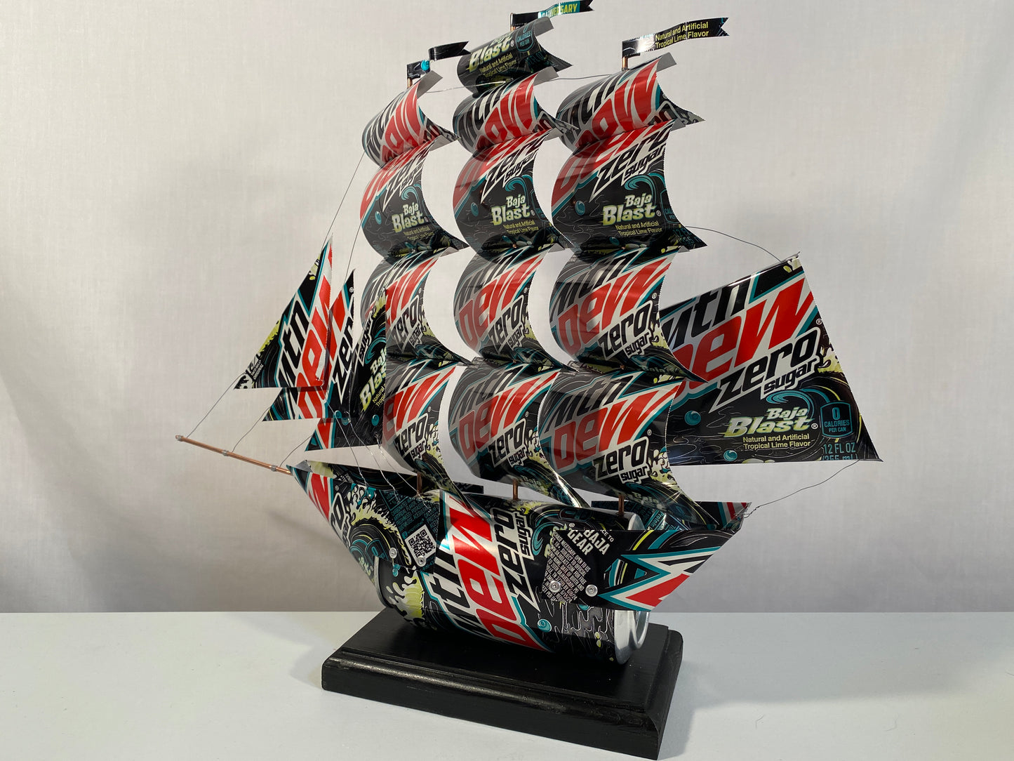 Mountain Dew Baja Blast Zero Sugar Soda Can Ship