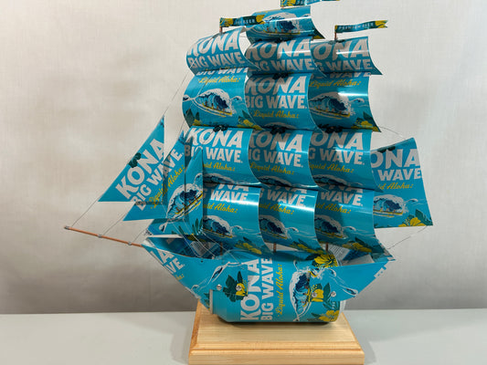 Kona Brewing Co Big Wave Golden Ale Beer Can Ship