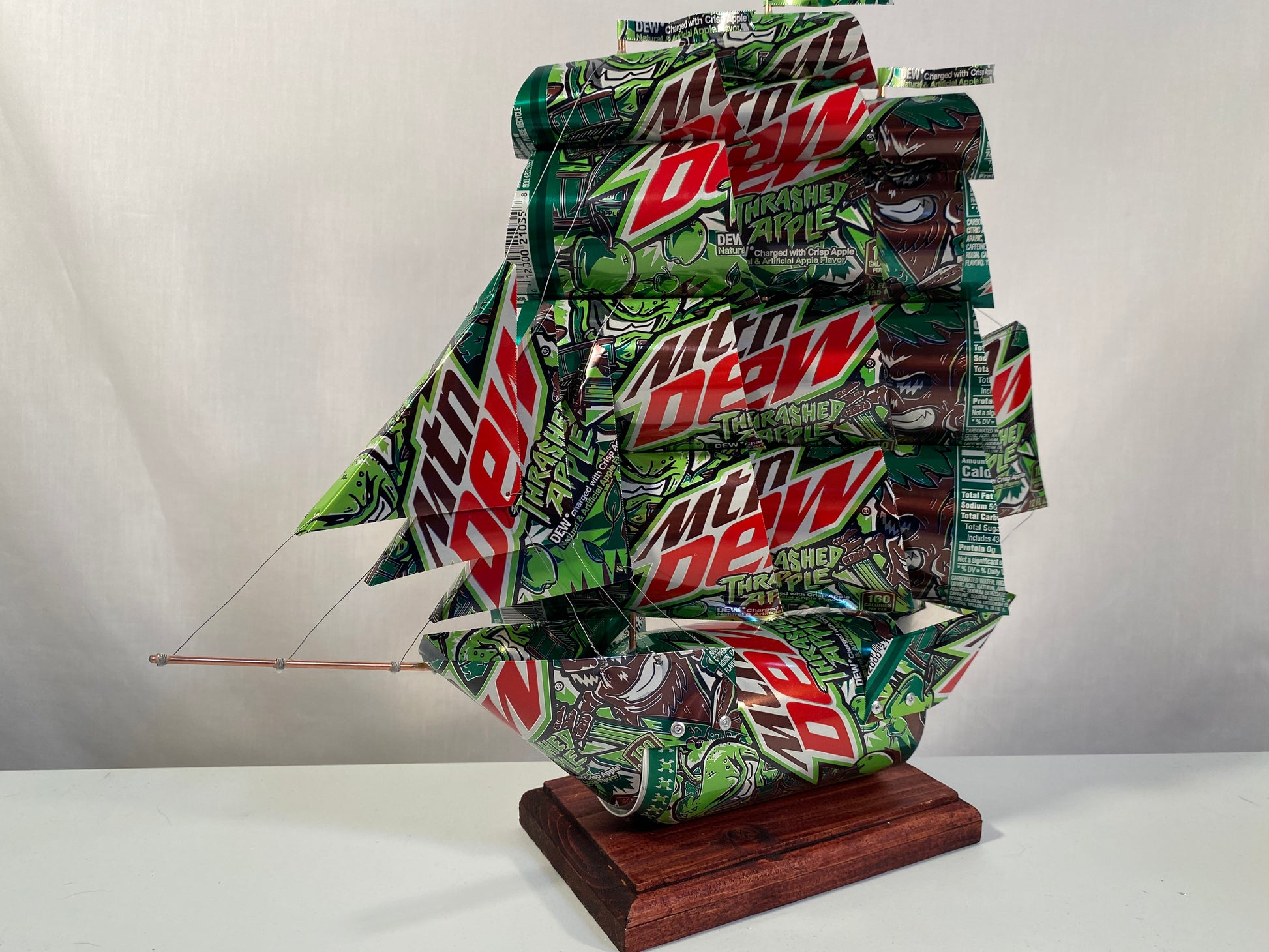 Mountain Dew Thrashed Apple Soda Can Ship