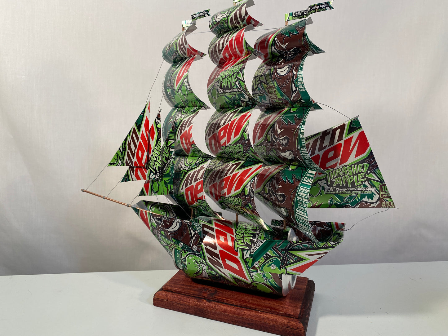 Mountain Dew Thrashed Apple Soda Can Ship